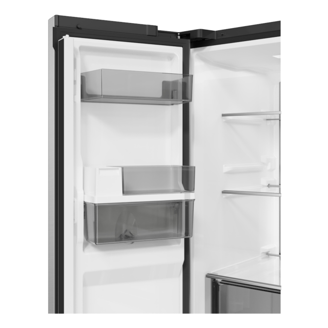 Haier HCR58S18CWMM Rise Cube 523L Side-by-Side American Fridge Freezer - Silver - C Rated