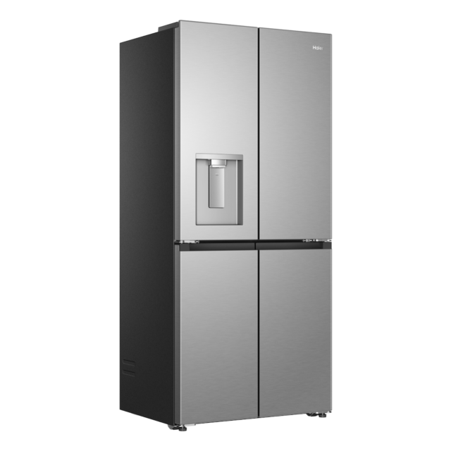 Haier HCR58S18CWMM Rise Cube 523L Side-by-Side American Fridge Freezer - Silver - C Rated