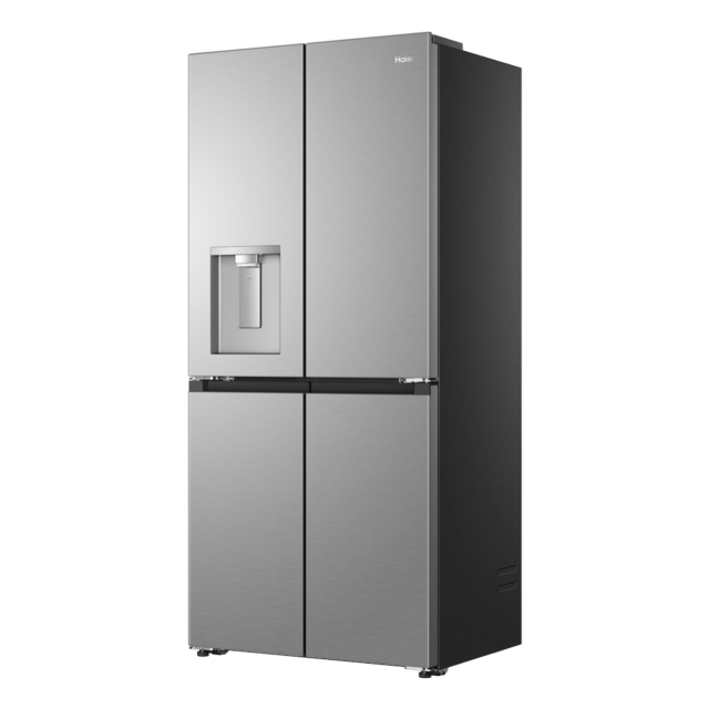 Haier HCR58S18CWMM Rise Cube 523L Side-by-Side American Fridge Freezer - Silver - C Rated