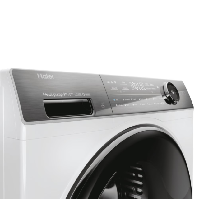 Haier HD90-A3Q979U1 I Pro Series 7 9kg Heat Pump Tumble Dryer - White