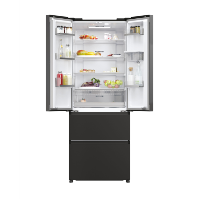 Haier HFR5719EWPB French Door Fridge Freezer - Slate Black - E Rated