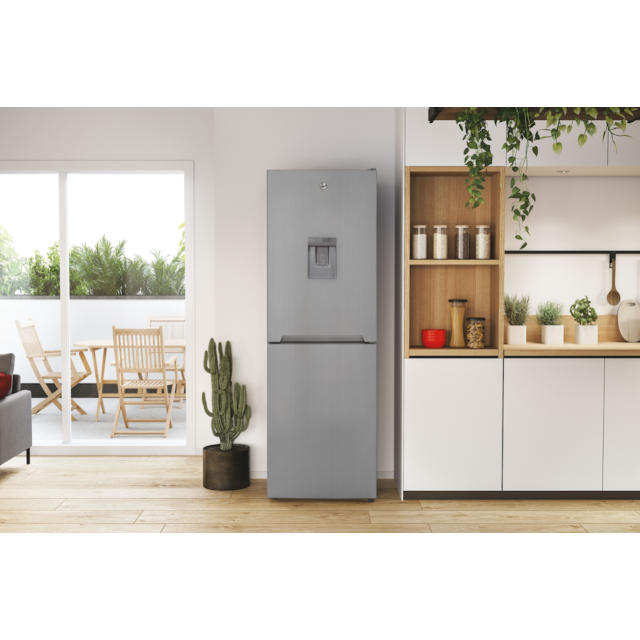 Hoover HOCV1T618EWXK-1 Fridge Freezer - Silver - E Rated