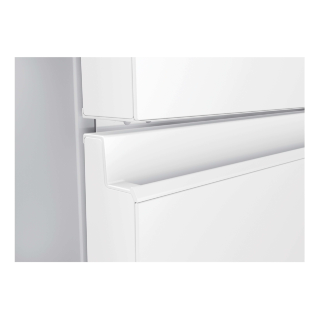 Haier HTR3518DNGWK 3D 55 Series 3 Freestanding Fridge Freezer - White Glass - D Rated