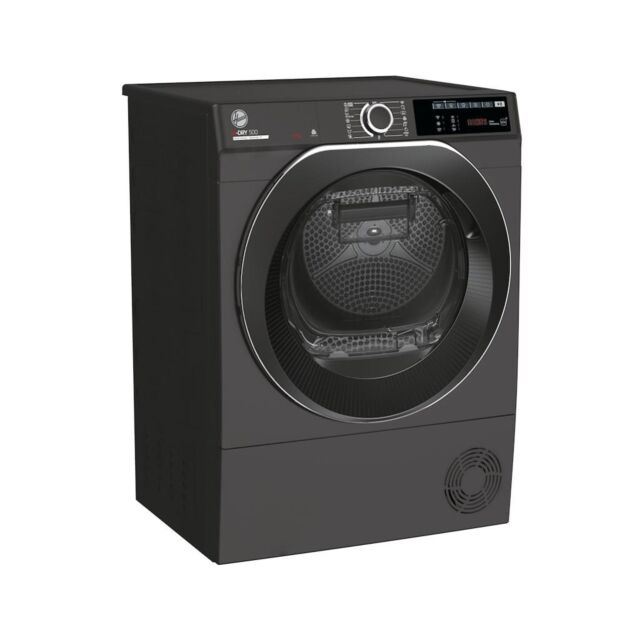 Hoover NDEH10A2TCBER-80 H-Dry 500 10kg Heat Pump Tumble Dryer with Aquavision, A++ Energy Rated - Graphite