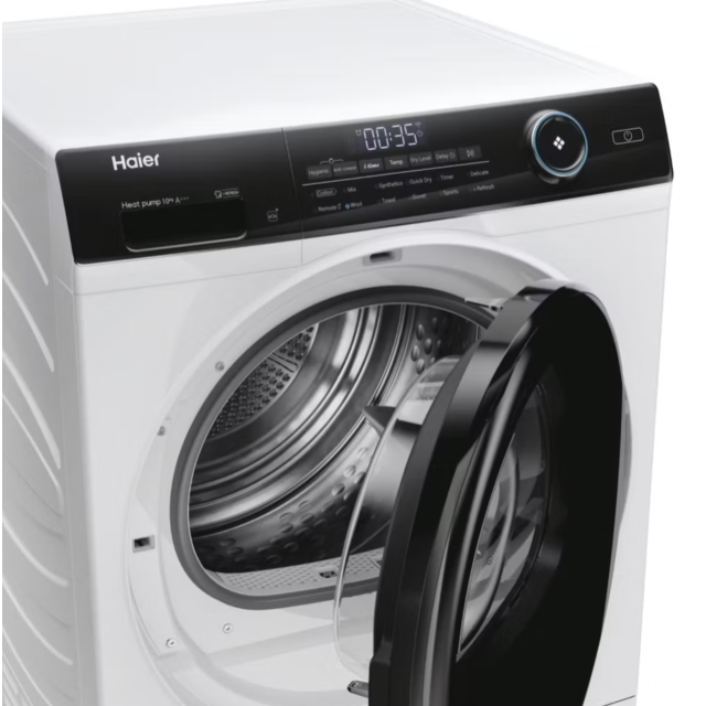 Haier HD100-A3959E-UK I Pro Series 5 10kg Heat Pump Tumble Dryer - White - A+++ Energy Class