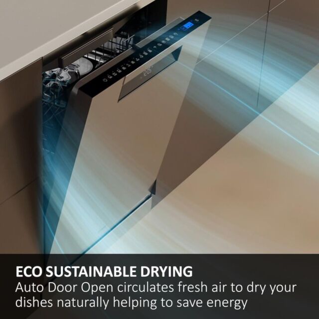 Haier XS 6B4S3FSB-80 Integrated 60cm Dishwasher with 16 Place Settings and WiFi