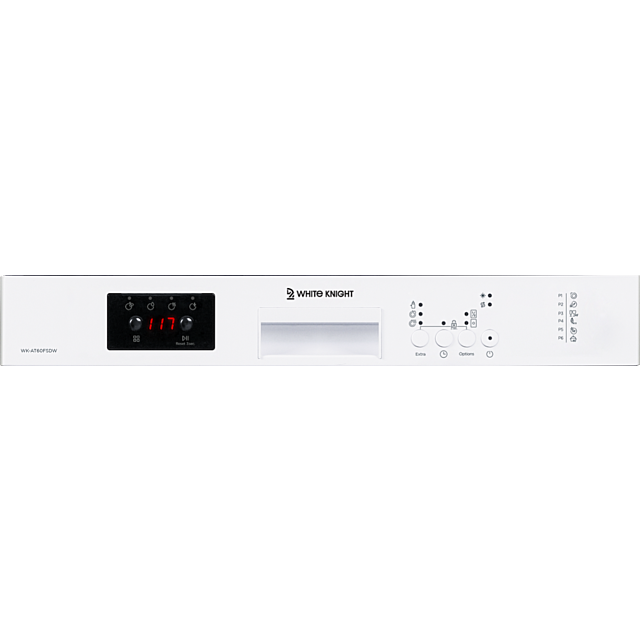 White Knight AT60FSDW Freestanding 60cm Dishwasher - White