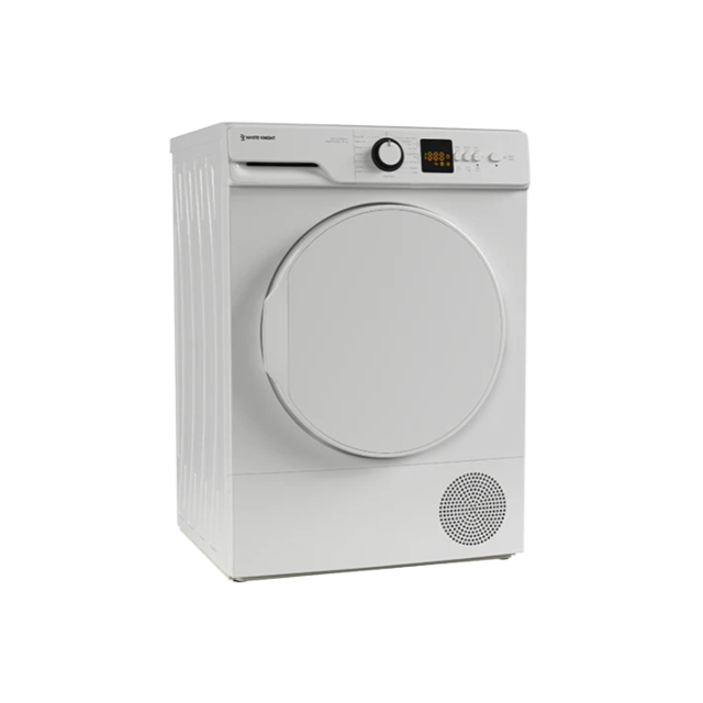 White Knight AT8HPW 8kg Freestanding Heat Pump Tumble Dryer - White