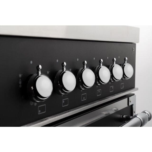 Bertazzoni HER106L3ENET Heritage 100cm Range Cooker XG Oven Dual Fuel Matt Black