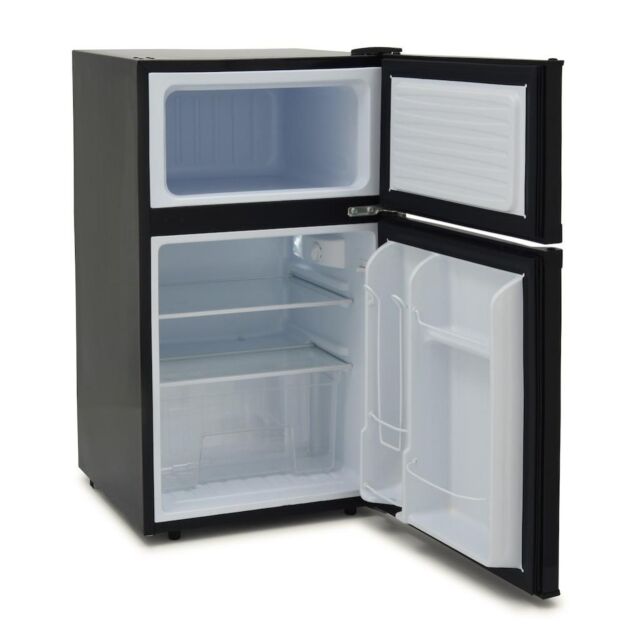 Iceking  IK2023K.E Under Counter Fridge Freezer In Black