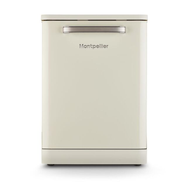 Montpellier MAB1353DC 60cm Retro 13 Place Setting Dishwasher In Cream