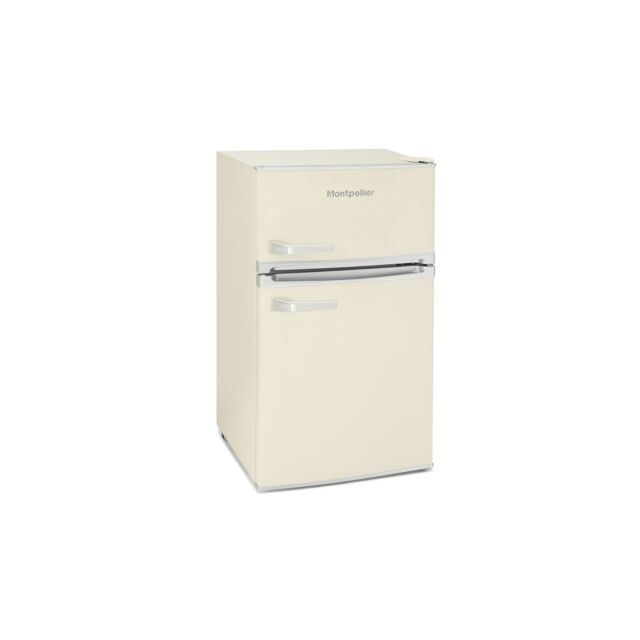 Montpellier MAB2035C Undercounter Retro Fridge Freezer in Cream