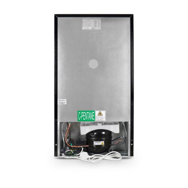 Montpellier MAB2035EK Retro Undercounter Fridge Freezer In Black