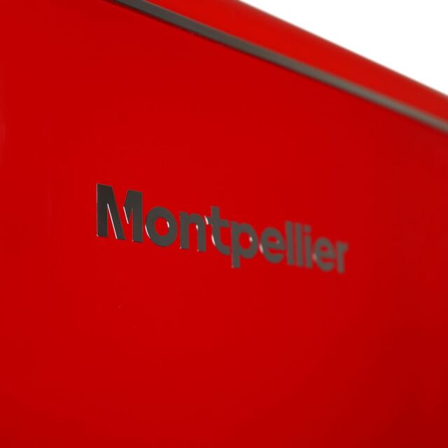 Montpellier MAB2035ER Retro Undercounter Fridge Freezer In Red