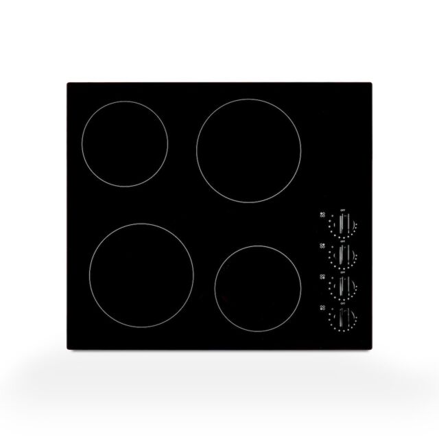 Montpellier MCH59CK 59cm 4 Zone Ceramic Hob With Dials