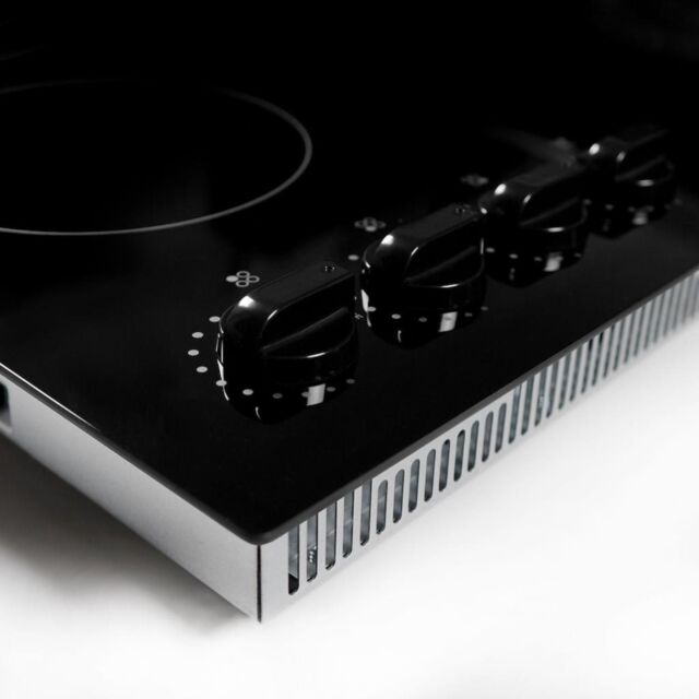 Montpellier MCH59CK 59cm 4 Zone Ceramic Hob With Dials
