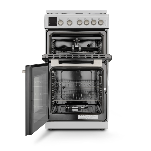 Montpellier MDOG50LW 50cm Double Gas Cooker in White