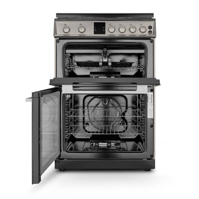 Montpellier MDG600LK 60cm Gas Double Oven Cooker in Black