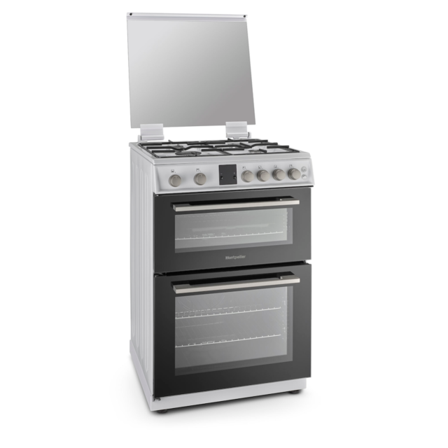 Montpellier MDOG60LW 60cm Double Gas Cooker in White