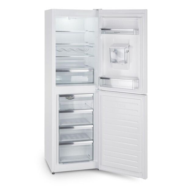 Montpellier MFF183EWWD Frost Free Fridge Freezer With Water Dispenser In White