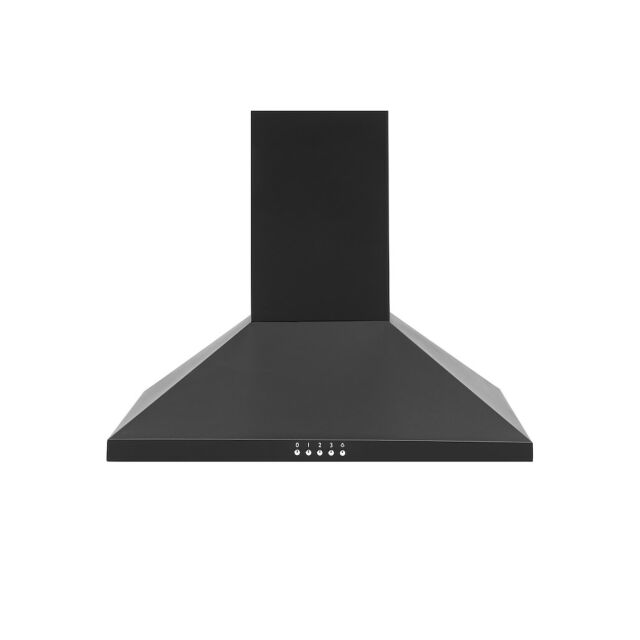 Montpellier MH600BK 60cm Black Chimney Hood