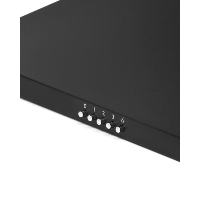 Montpellier MH600BK 60cm Black Chimney Hood