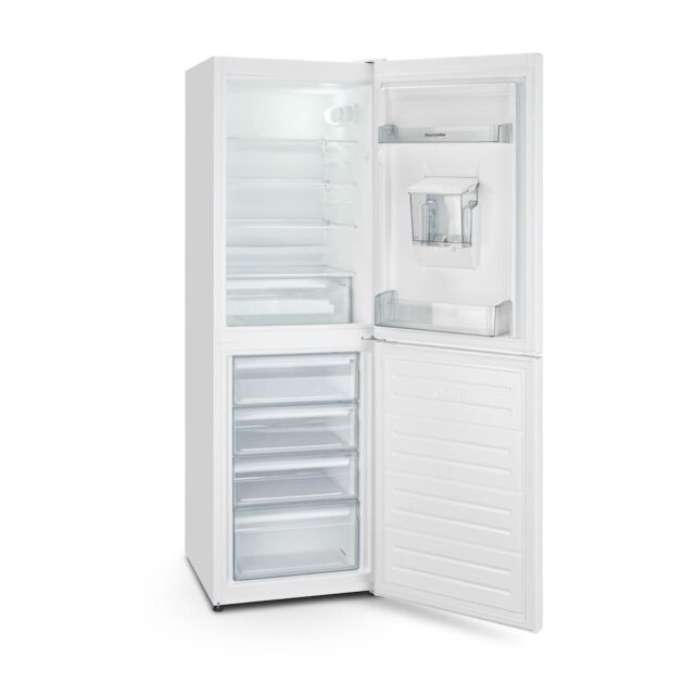 Montpellier MLF1770EWWD Low Frost Fridge Freezer With Water Dispenser In White