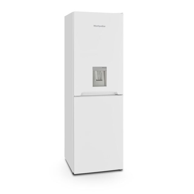 Montpellier MLF1770EWWD Low Frost Fridge Freezer With Water Dispenser In White