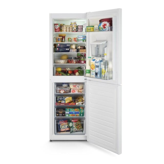 Montpellier MLF1770EWWD Low Frost Fridge Freezer With Water Dispenser In White