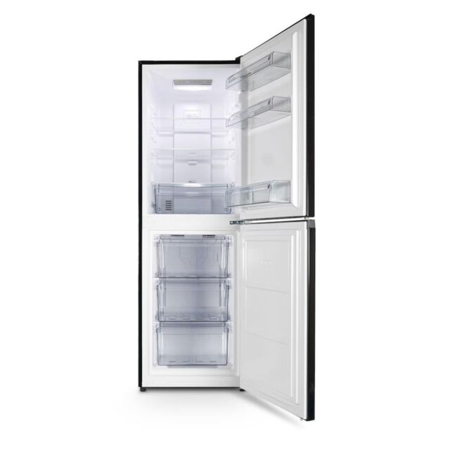 Montpellier MNF167EBK No Frost 50/50 Fridge Freezer In Black