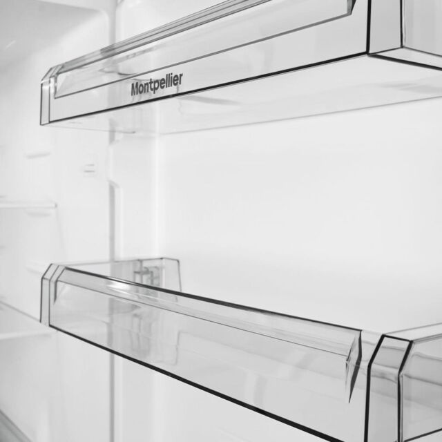 Montpellier MNF167ES 54cm Wide, 167cm Tall Frost Free Fridge Freezer Silver
