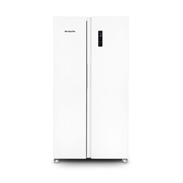 Montpellier MSBS442W American Side By Side Fridge Freezer In White