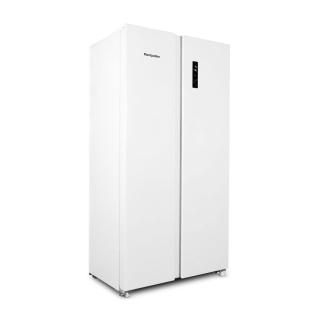 Montpellier MSBS442W American Side By Side Fridge Freezer In White