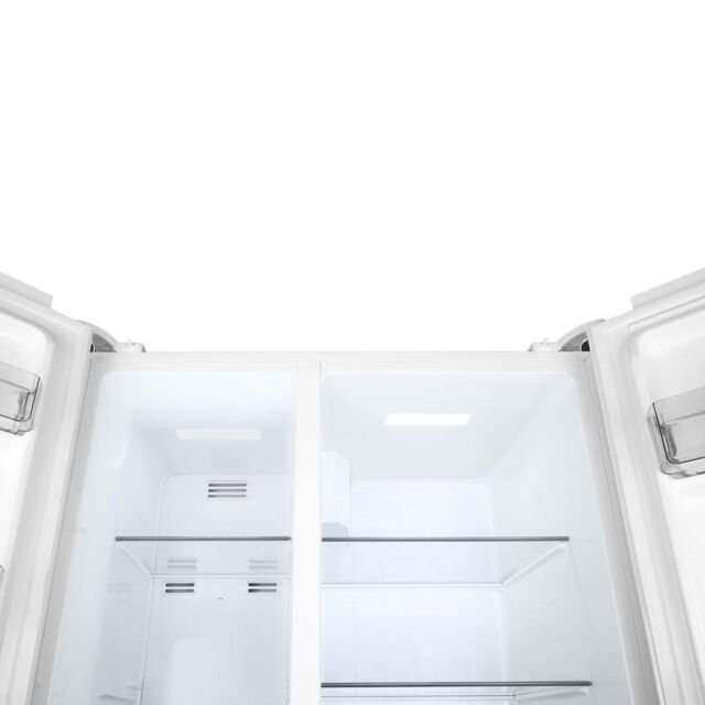 Montpellier MSBS442W American Side By Side Fridge Freezer In White