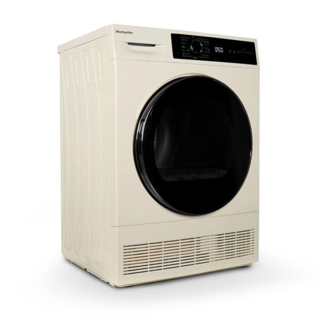 Montpellier MTDC8SDC 8kg Condenser Sensor Tumble Dryer - Cream