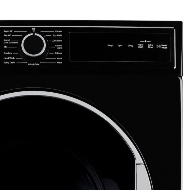 Montpellier MWM814BLK 8kg 1400rpm Freestanding Washing Machine - Black