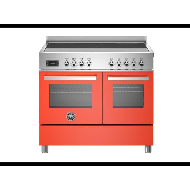 Bertazzoni PRO105I2EART Professional 100cm Range Cooker Twin Oven Induction Gloss Orange