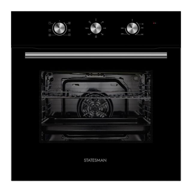 Statesman BSF60BL Built-In Single Oven - Black