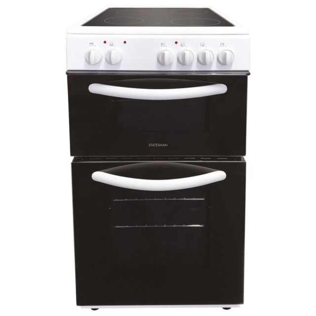 Statesman EDC50W 50cm Double Oven Electric Ceramic Cooker