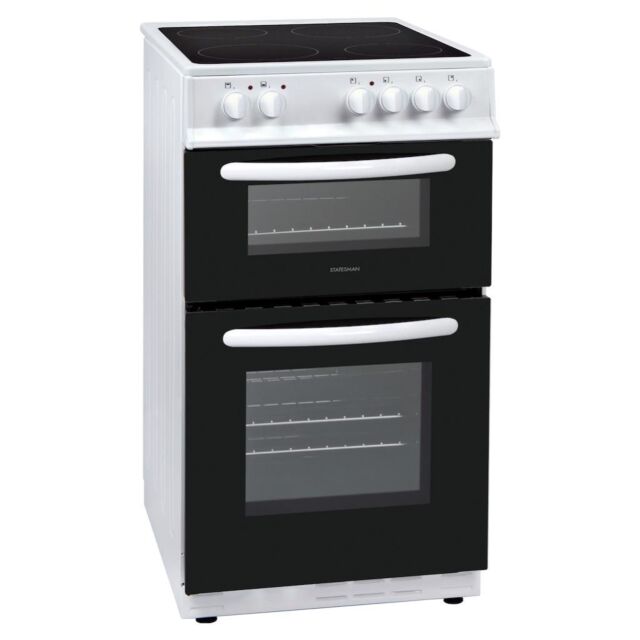 Statesman EDC50W 50cm Double Oven Electric Ceramic Cooker