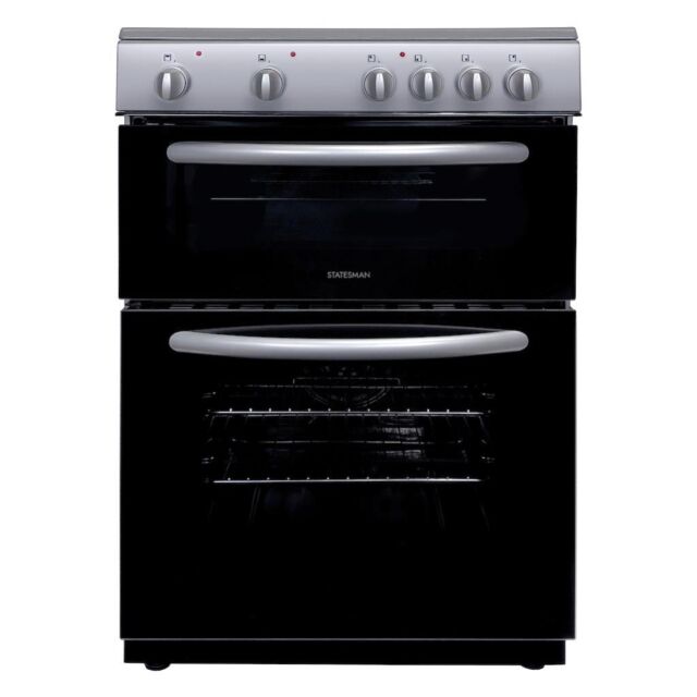 Statesman EDC60S 60cm Double Oven Electric Ceramic Hob Cooker