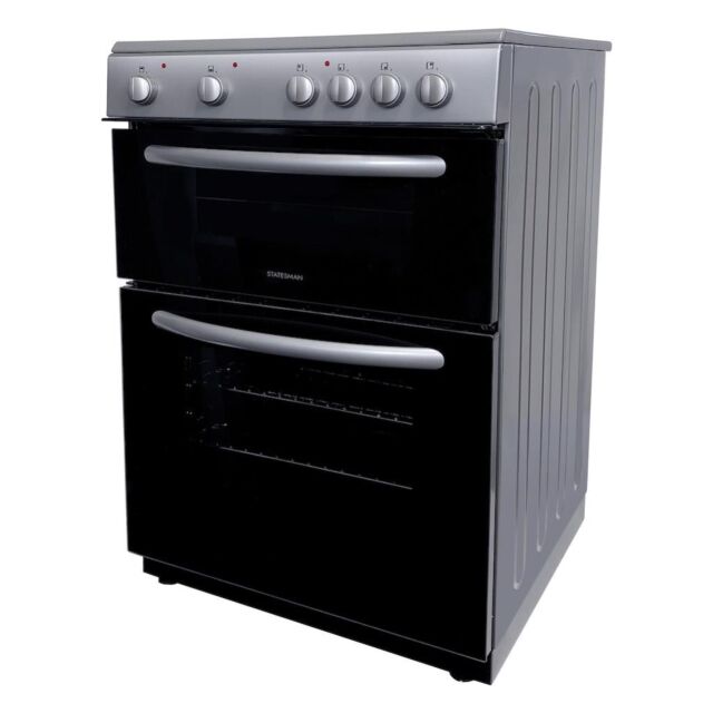Statesman EDC60S 60cm Double Oven Electric Ceramic Hob Cooker