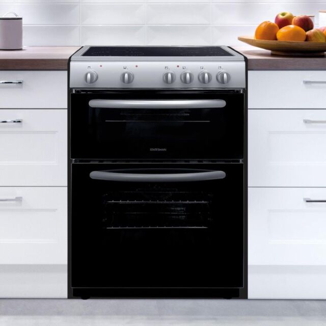 Statesman EDC60S 60cm Double Oven Electric Ceramic Hob Cooker