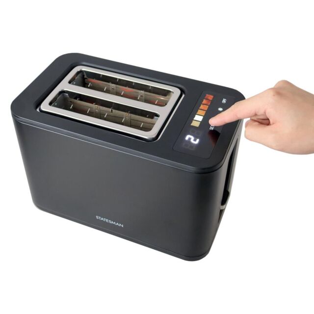 Statesman SKT02918B 2 Slice Digital Toaster - Black