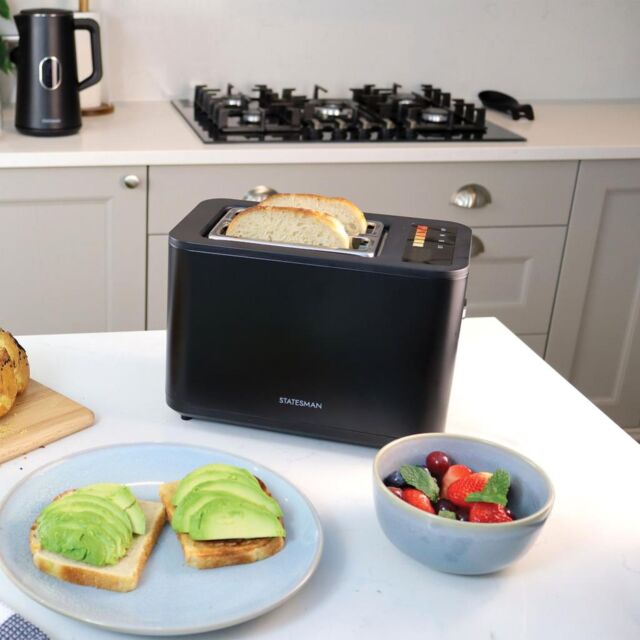 Statesman SKT02918B 2 Slice Digital Toaster - Black
