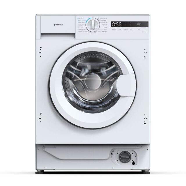 Teknix BITKWD8614 Integrated 8/6kg Washer Dryer with 1400rpm Spin - White