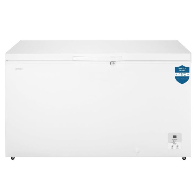 Teknix CH420W 420L Chest Freezer, White W144.9Cm