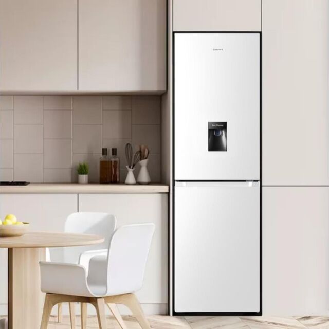 Teknix FFH1825WW/E 55cm 50/50 Fridge Freezer Total No Frost with Water Dispenser - White