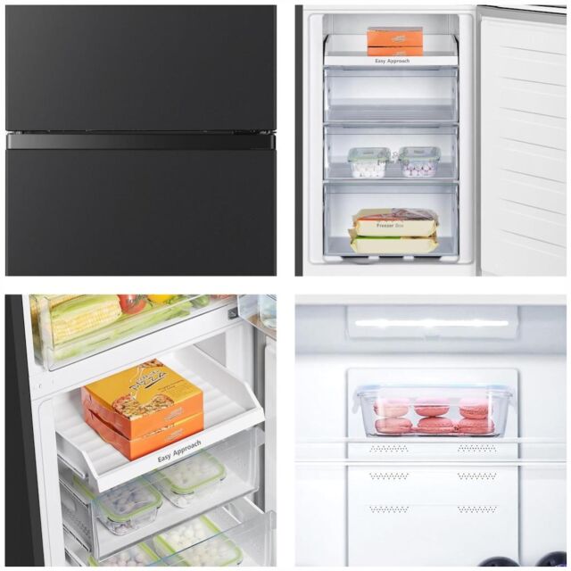 Teknix FFPH1825PB 55cm 50/50 Fridge Freezer Total No Frost - Black