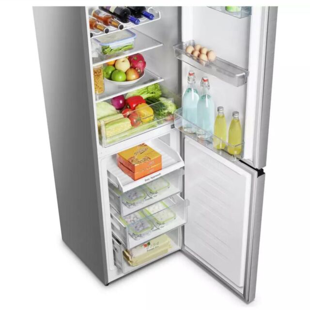Teknix FFPH1825PX/E 55cm 50/50 Fridge Freezer Total No Frost - Brushed Steel